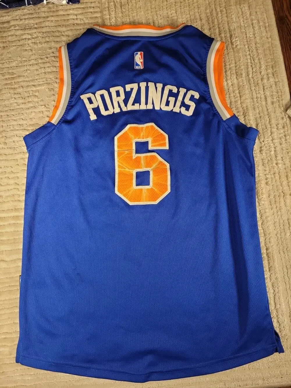 Adidas Kristaps Porzingis New York Knicks Jersey Mens Medium Basketball Adult